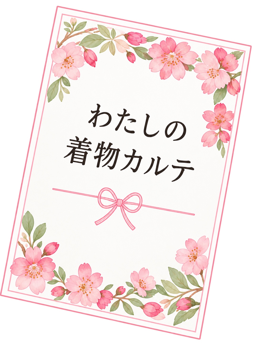 わたしの着物カルテの表紙